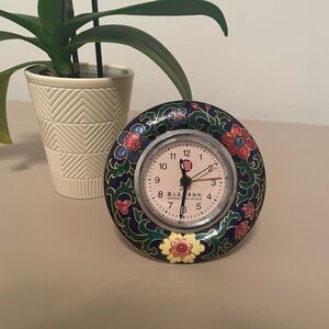 Vintage Cloisonné Clock from The Japanese Palace Museum